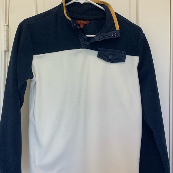 ⚡️NWOT⚡️7 FOR ALL MANKIND UNISEX HALF BUTTON COLLARED SWEATSHIRT/PULLOVER - Picture 5 of 7